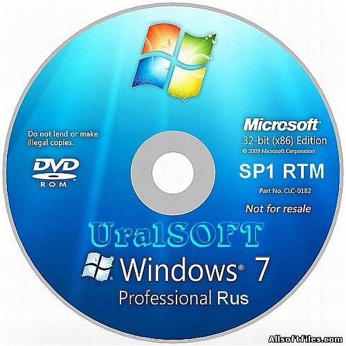 Windows 7 SP1 7601.17514.101119-1850 x86 Ultimate UralSOFT (2011/Rus)