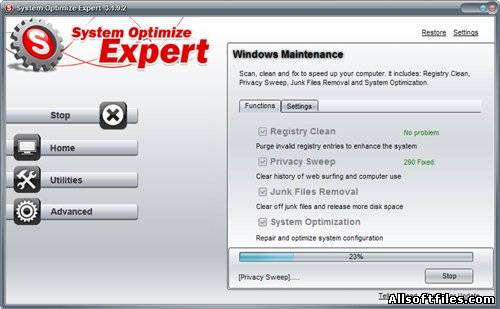 System Optimize Expert 3.2.4.8 (оптимизация ПК)
