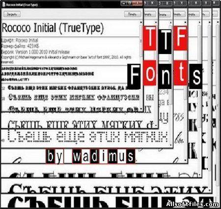 Коллекция шрифтов - TTF Fonts 1727 by wadimus
