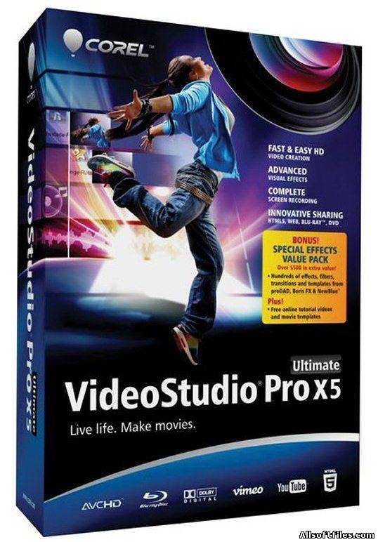 Corel VideoStudio Pro X5 Ultimate + SP1 + DVD menu [v.15.0.0.258 | RUS/ENG]