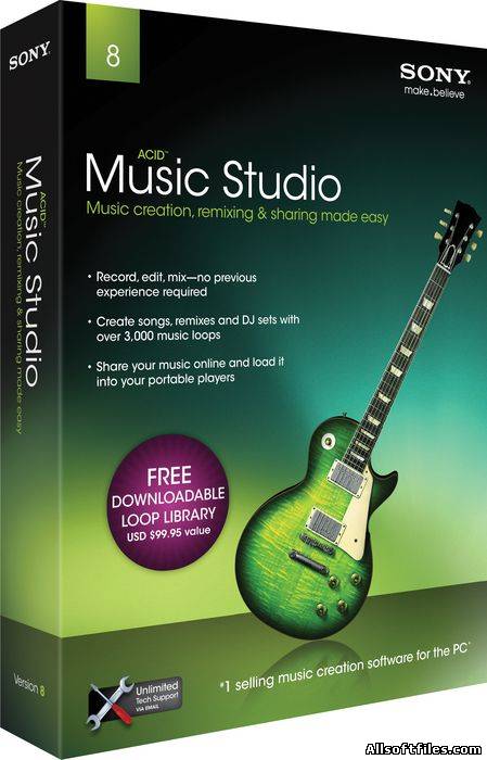 Sony ACID Music Studio 9.0.32  [2012 ENG]