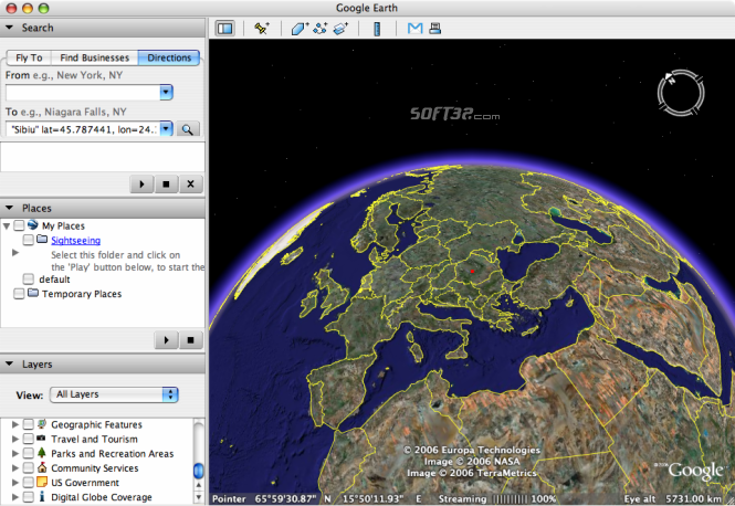 Google Earth 6.0.3.2197 for Mac OS X