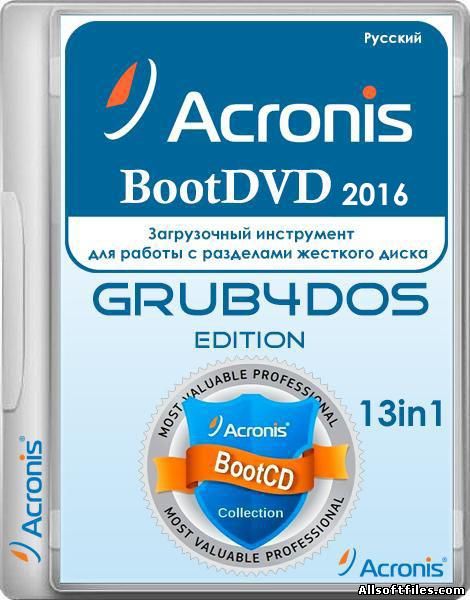 Acronis BootDVD 2016 Grub4Dos Edition v.40 13in1 [2016 RUS]