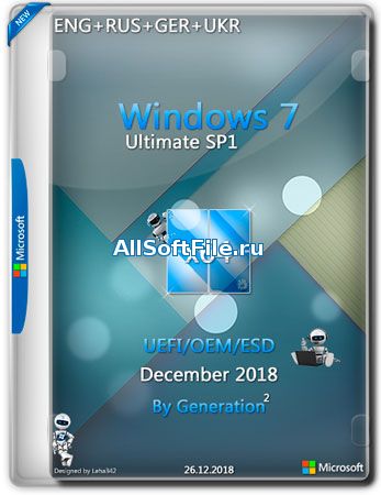 Windows 7 Ultimate SP1 x64 OEM Dec 2018 by Generation2 [ENG/RUS/GER/UKR]
