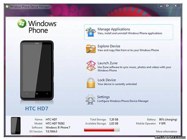 Windows Phone Device Manager 1.3.0.0 Beta