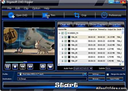 Bigasoft DVD Ripper v1.7.13.4307 Portable