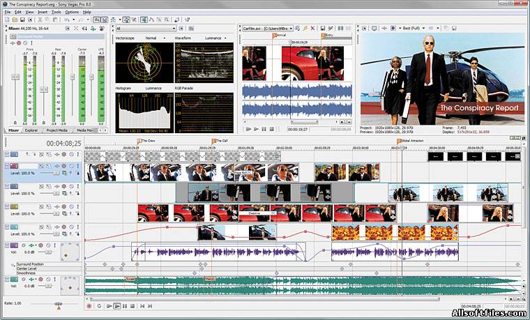 Sony Vegas Pro 11.0.424/11.0.425 x86/x64 [ML/RUS]