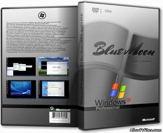 Windows XP Professional SP3 Blue Moon (AHCI-RAID) DVD
