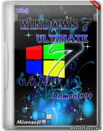 Windows 7 x64 Ultimate by Romeo1994 v.4.1.13 [2013/RUS]
