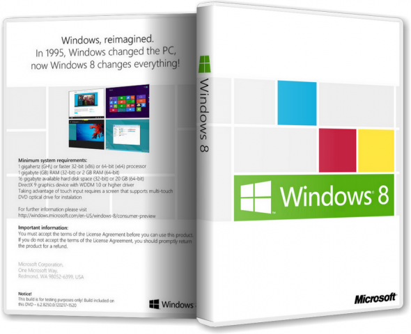 Microsoft Windows 8 Корпоративная x86/x64 2in1 (DVD/RUS) by Andreyonohov